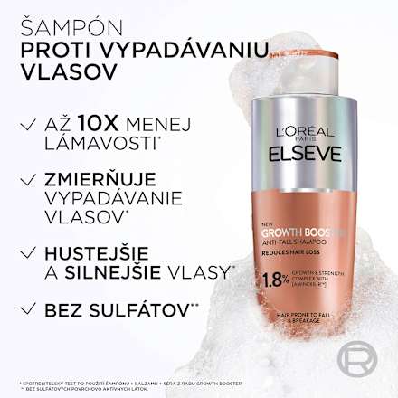Šampón proti vypadávaniu vlasov Elseve Growth Booster L'ORÉAL PARiS ELSEVE