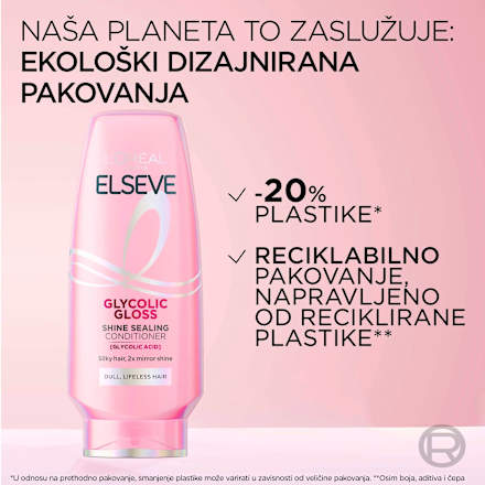 GLYCOLIC GLOSS SHINE SEALING regenerator za beživotnu kosu bez sjaja  L'ORÉAL PARiS ELSEVE