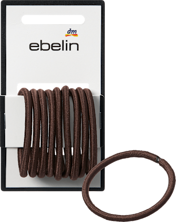 Haargummis dick, braun ebelin