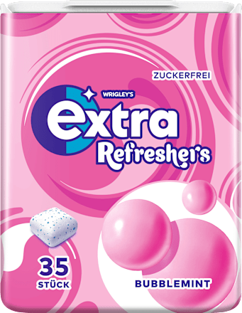 Kaugummi, Refreshers Bubblemint, zuckerfrei EXTRA