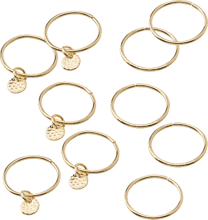 Haar-Piercings, Gold-Optik ebelin