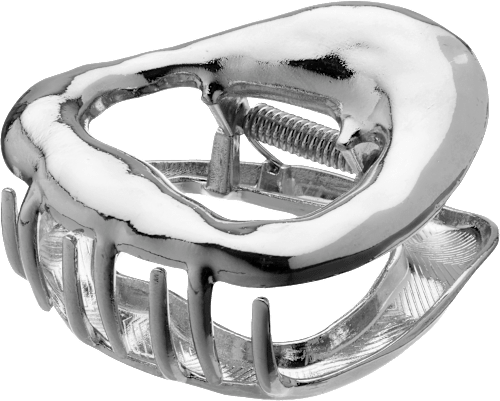 Haarklammer organisch, Silber-Optik ebelin