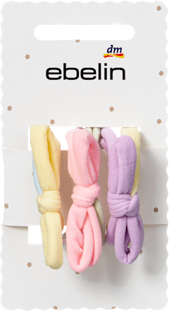 Haargummis mit Schleifen, pastellfarben ebelin