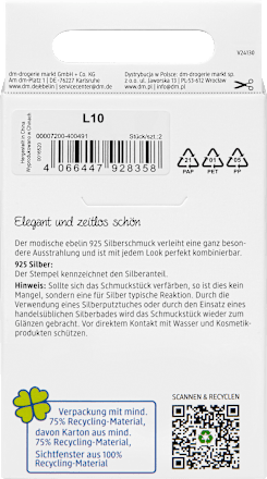 Ohrstecker 925 Silber Herz ebelin