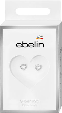 Ohrstecker 925 Silber Herz ebelin