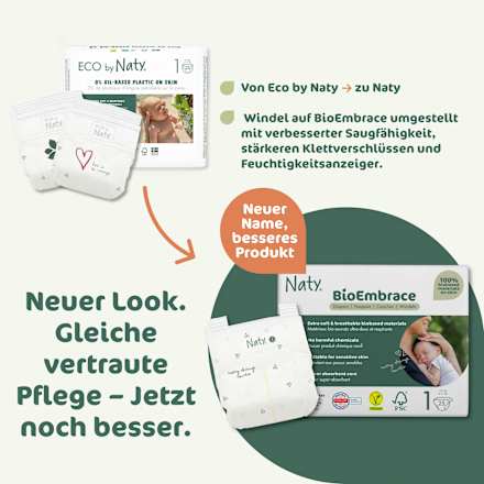 Windeln BioEmbrace Gr. 1 (2-5 kg) Naty