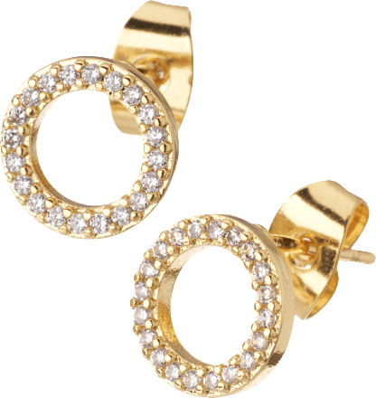 Ohrstecker vergoldet Kreis ebelin