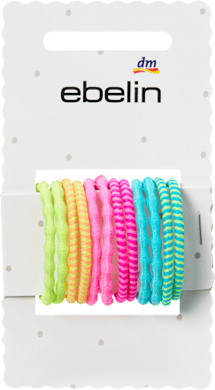 Haargummis gerafft, Farb-Mix ebelin