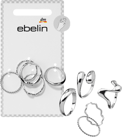 Ringe Silber-Optik ebelin