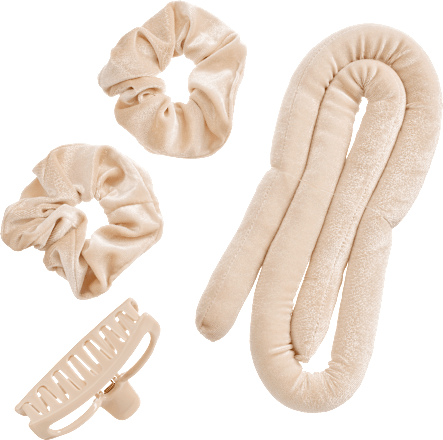 Lockenstyler beige/schwarz 4tlg ebelin