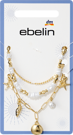 Armbänder maritim mit Perlen, Gold-Optik ebelin
