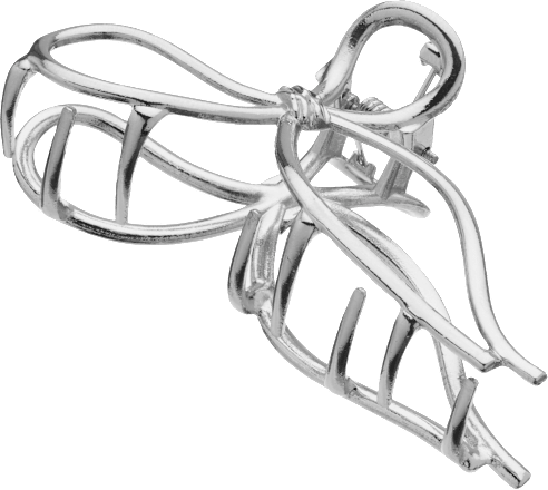 Haarklammer Schleife, Silber-Optik ebelin