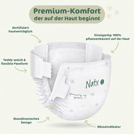Windeln BioEmbrace Gr. 2 (3-6 kg) Naty