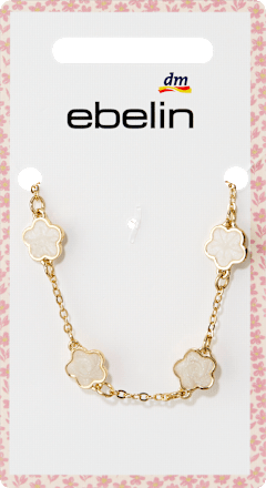 Armband mit Blumen, Gold-Optik ebelin