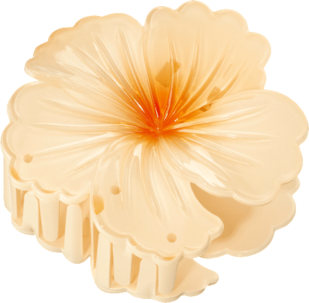 Haarklammer Hibiskus, apricot ebelin