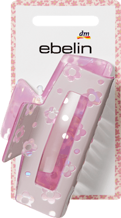 Haarklammer Cut-Out mit Blumen, flieder ebelin