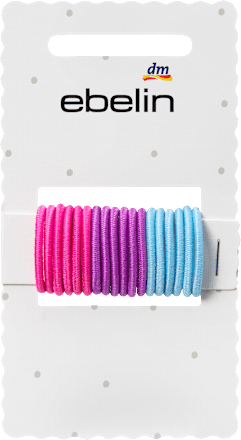 Haargummis mini, bunt ebelin