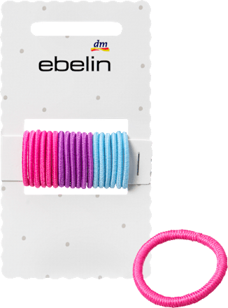 Haargummis mini, bunt ebelin