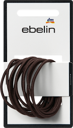 Haargummis dünn, braun ebelin