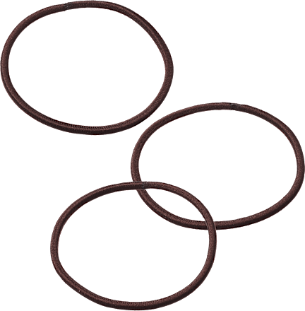 Haargummis dünn, braun ebelin