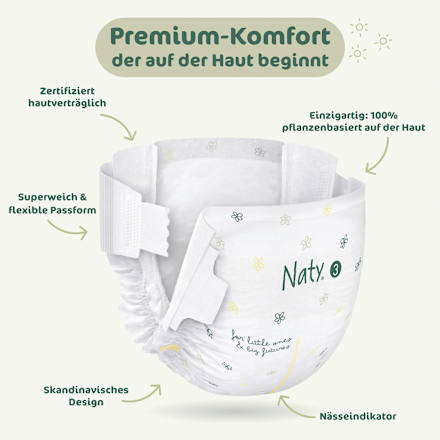 Windeln BioEmbrace Gr. 3 (4-9 kg) Naty