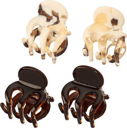 Haarklammern mini, marmoriert/braun ebelin