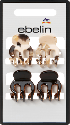 Haarklammern mini, marmoriert/braun ebelin
