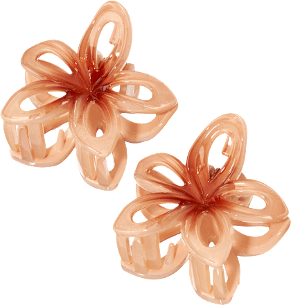 Haarklammern Blumen, apricot ebelin