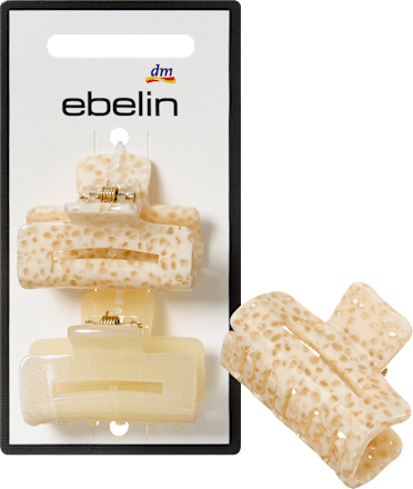 Haarklammern klein, creme ebelin