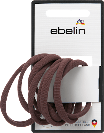 Haargummis weich, braun ebelin