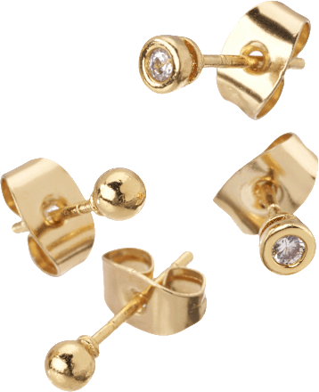 Ohrstecker vergoldeter Modeschmuck  ebelin