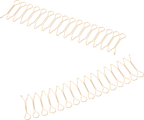 Haarkämme maxi, braun/blond ebelin