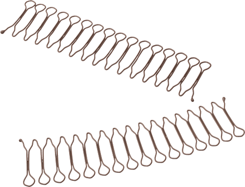 Haarkämme maxi, braun/blond ebelin