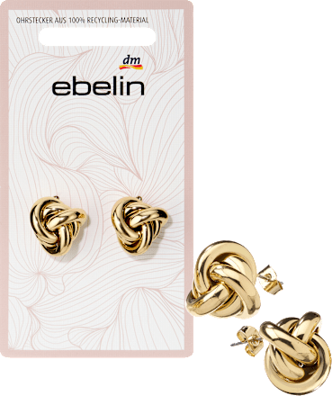 Ohrstecker Knoten, Gold-Optik ebelin