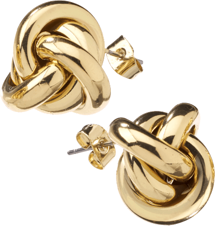 Ohrstecker Knoten, Gold-Optik ebelin