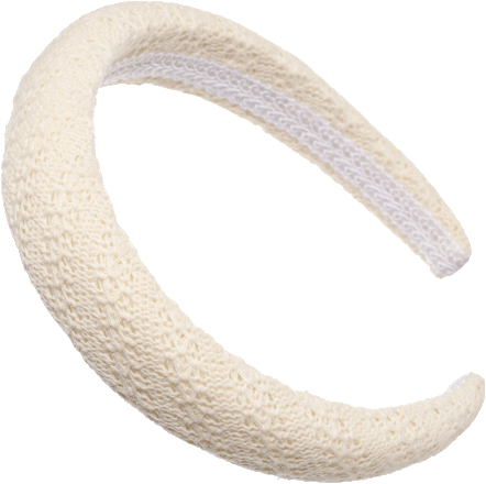 Haarreif gepolstert, beige ebelin