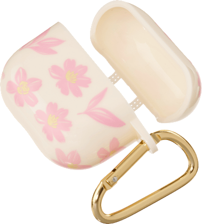 Kopfhörer-Case mit Blumen, creme ebelin