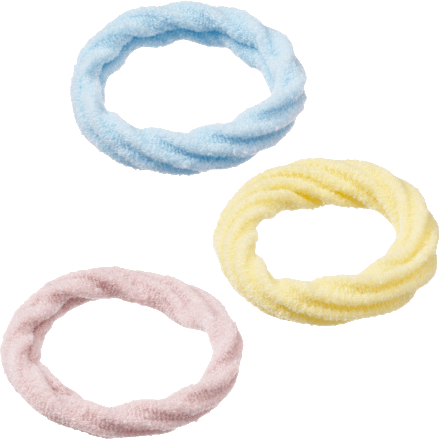 Haargummis weich, bunt ebelin