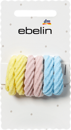 Haargummis weich, bunt ebelin