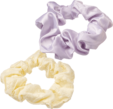 Scrunchies gelb/flieder ebelin