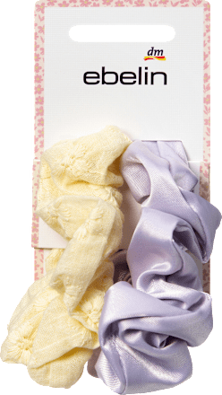 Scrunchies gelb/flieder ebelin