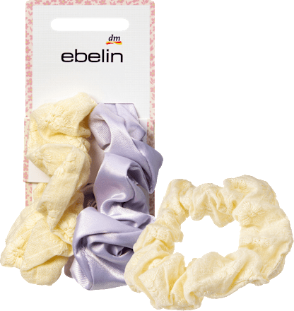 Scrunchies gelb/flieder ebelin
