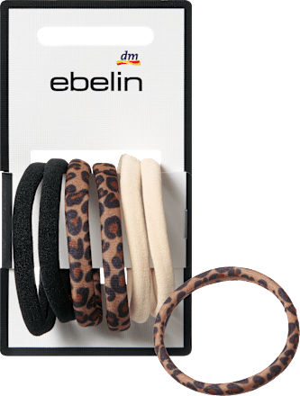 Haargummis Farb-Mix/Leo-Optik ebelin