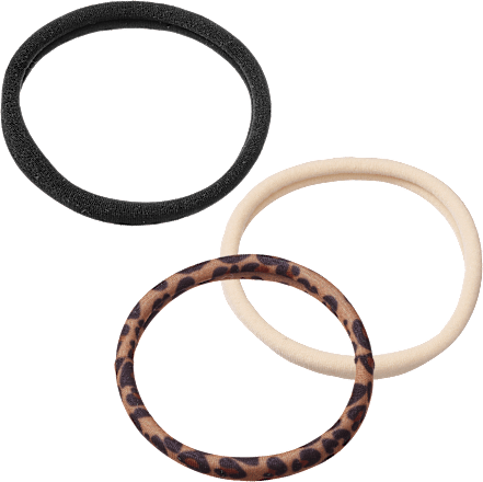 Haargummis Farb-Mix/Leo-Optik ebelin