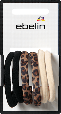 Haargummis Farb-Mix/Leo-Optik ebelin