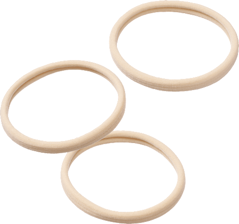 Haargummis weich, blond ebelin