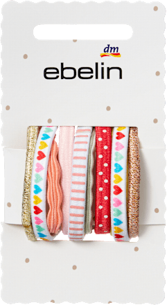 Haargummis, bunt ebelin