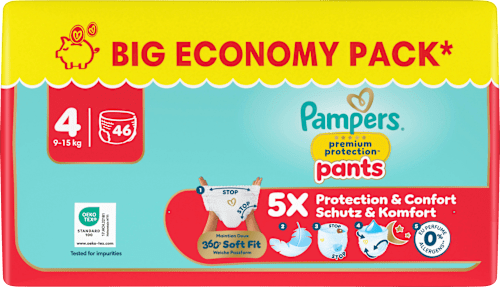 Baby Pants Gr. 4 (9-15 kg) Big Pack Pampers premium protection