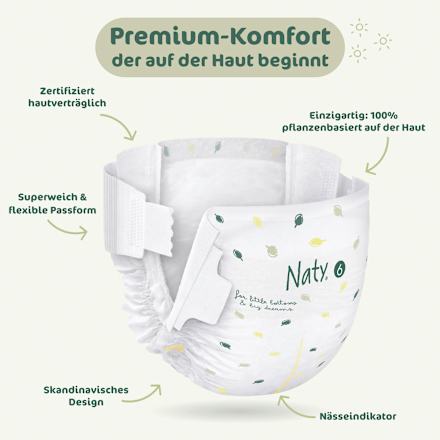 Windeln BioEmbrace Gr. 6 (16+ kg) Naty