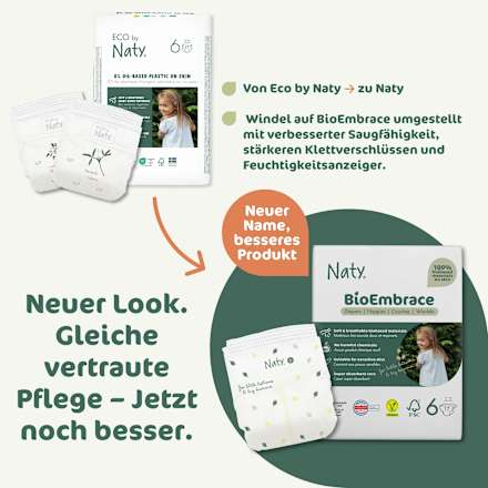 Windeln BioEmbrace Gr. 6 (16+ kg) Naty